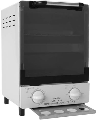Heißluftsterilisator 12 L für Hochtemperatur Sterilisation | Instrumentensterilisator, Trockene Sterilisation, Tattoo und Kosmetik, 12 Liter Volumen, für Instrumente
