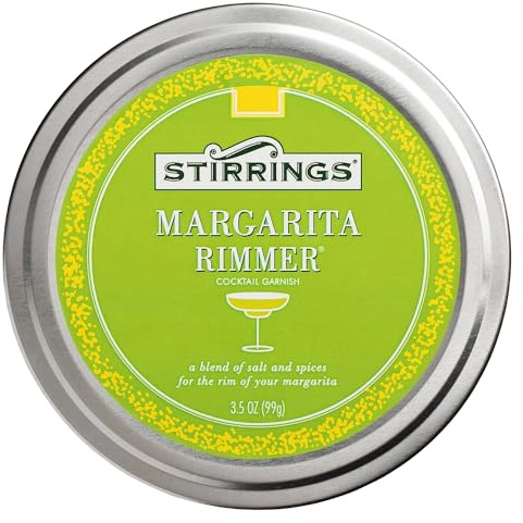 Stirrings Pack Margarita Cocktail Rimmer - Easy to Rim a Glass - Specialty Sugar and Salt Drink Rimmers