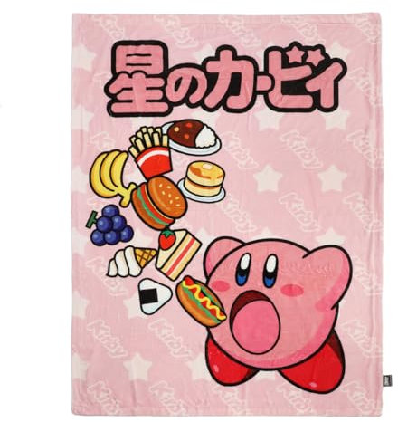 Bioworld Kirby Flanell-Überwurf, doppelseitig bedruckt