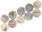 10/50PCS Violine Bogen Machen Frosch Inlay Paris Auge Shell Abalone Punkte 8MM 9MM Montage Reparatur DIY(Color:50PCS 7mm)