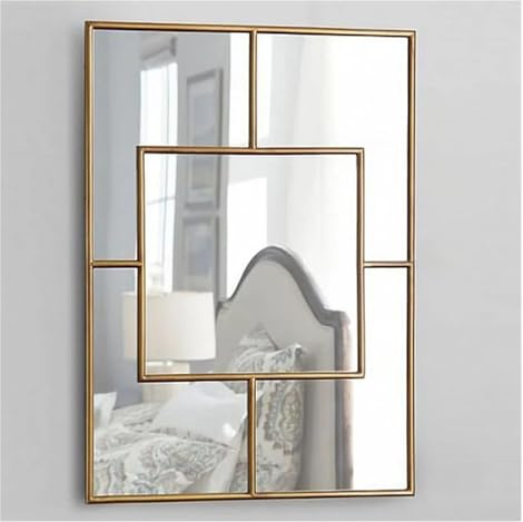 LWei W Specchio del Bagno, Specchio Decorativo da Appendere alla Parete. Specchio da Ingresso a Parete con Finta Finestra. Specchio Decorativo da Appendere alla Parete