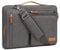 MOSISO 360 Schützend Laptop Schultertasche,14 Zoll Laptoptasche Kompatibel mit MacBook Air 15 M3 A3114 M2 A2941 2023/Pro A1990 A1707,Seite Offen Tasche mit 4 Reißverschluss Taschen&Griff,Taupe Grau