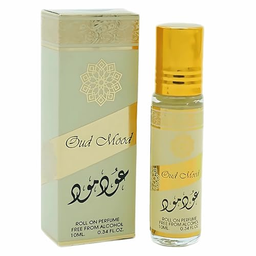 OUD MOOD PERFUME OIL FOR WOMEN 10ml | Exotic Arabian Fragrance with Vanilla, Amber, Sandalwood, and Oud | Long-Lasting and Luxurious Roll-On Scent
