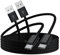 Cable Carplay Coche para iPhone 15 16 16e, 1m+0,3m USB a USB C Cable Cargador para Carplay y Android Auto, para iPad 10 Pro 12.9 11 iPad Air 5ª 4ª para Galaxy S24 S25 Google Pixel, Cable Carga Coche