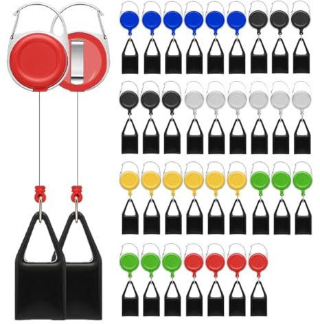 36 Porte-Briquets Rétractables avec Porte-Clés et Clip pour Briquet, Couleurs Assorties, avec Housse pour Briquet et Clip
