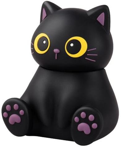 Eoslcusmvl Lecteur de Musique MP3 Portable avec Support pour Téléphone Haut-Parleur Bluetooth en Forme d'animal Haut-Parleur Bluetooth sans en Forme d'animal Chat