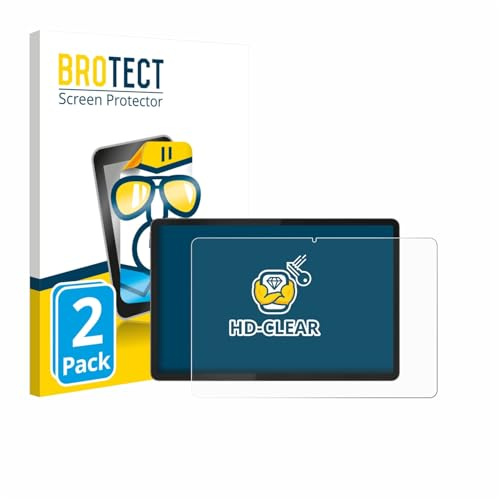 BROTECT Schutzfolie für Lenovo Idea Tab Plus 12.1 | 2 Stück Transparenter Displayschutz Made in Germany Klare Displayschutz-Folie Clear Einfache Montage Case-Friendly