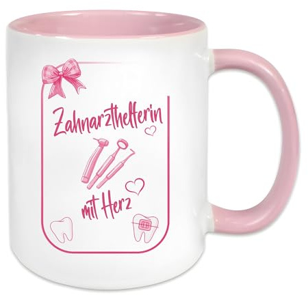 Zahnarzthelferin Tasse, Zahnärztliche Praxis Geschenk, Geschenkidee,Weihnachten,Geburtstag, A7131