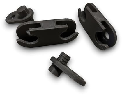 Bisagra y tobillera para zapatero compatible con IKEA Hemnes Bissa Grevbäck – correspondientes a las referencias IKEA 110364 y 116713 (2 piezas, bisagra)