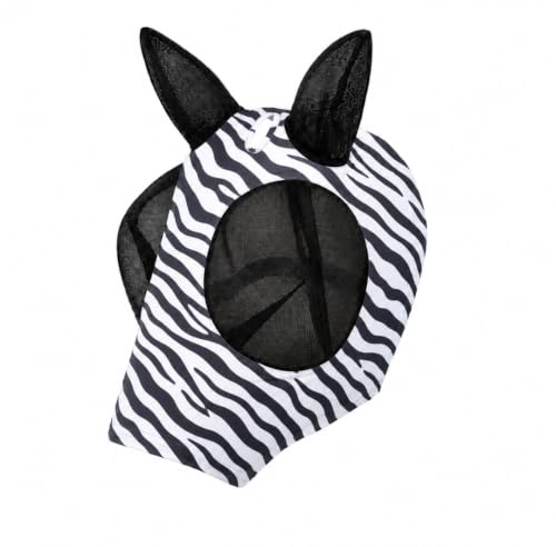 QHP Fliegenschutzmaske Super Bug, Größe:Full, Farbe QHP:Navy (Zebra, Cob)