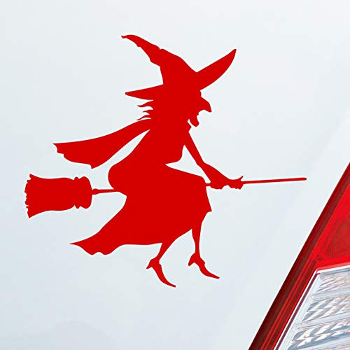 Hellweg Druckerei Hexe Witch Besen Frau Hexerei Auto Aufkleber Sticker Heckscheibenaufkleber
