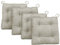 Traumnacht Stuhlkissen Premium 4er Set, mit einem Baumwollbezug, 38 x 40 x 7 cm, beige, Öko-Tex zertifiziert, produziert nach deutschem Qualitätsstandard
