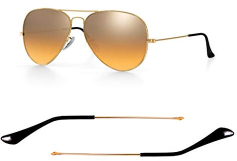 HiCycle2 Ersatzbügel für Ray-Ban RB3025 RB3026 aviator Sonnenbrille Brillen Wechselbügel, mit 2 Schrauben, 1 Schraubendreher