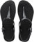 Havaianas - Twist, Sandalias Con Tira Vertical Mujeres, Negro, 37/38 EU