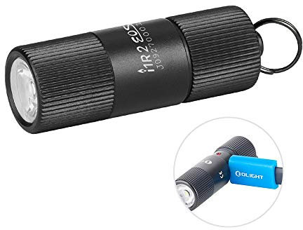OLIGHT I1R 2 Eos 150 Lumens Tiny Rechargeable Keychain Light with Built-in Battery, USB Charging Cable