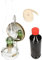 KOTARBAU Öllampe Mit Spiegel & Dochthalter SET Zusätlichem Doch & Petroleum Petroleumlampe 32,5 cm Höhe Sturmlaterne Glaskolben Tischlampe Gartenlampe