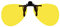 Ultra Oval Clip On Flip Up Glasses Night Driving Glasses Men's and Women's Polarised Sunglasses Anti Glare Amber Lens UV400 Polarized Sunglasses Yellow Tinted Glasses Anti Glare Cycling Golf Sailing