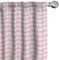 ABAKUHAUS Kariert Vorhänge, Gardinen, Romantische Kinder, Fensterbehandlungen für Wohnzimmer Schlafzimmer Dekor, 2 Stück 75 cm b x 225 cm h, Baby-Rosa-Weiß