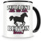 Samunshi® Pferd Tasse mit Spruch Zuhause ist Reiten Geschenk für Reiter Fans Kaffeetasse groß Lustige Tassen zum Geburtstag schwarz 300ml