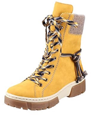 Rieker X8618, Stivali Donna, Yellow, 42 EU