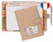 Sandheft, Baby, Kinder, personalisierbar, Unisex, mit Stift | Impfpass | Hülle für Impfpass | Tasche und Lebenskarte | Bonus Sticker | originelles Geschenkset zur Geburt