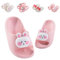 Badelatschen Kinder Flache Sommer Hausschuhe Jungen Mädchen Dusch Badeschuhe Strand Pantoletten Slippers Eltern-Kind Sandalen Leicht Anti-rutsch Badeschlappen Hase Rosa 32-33 (Etikettengröße 210mm)