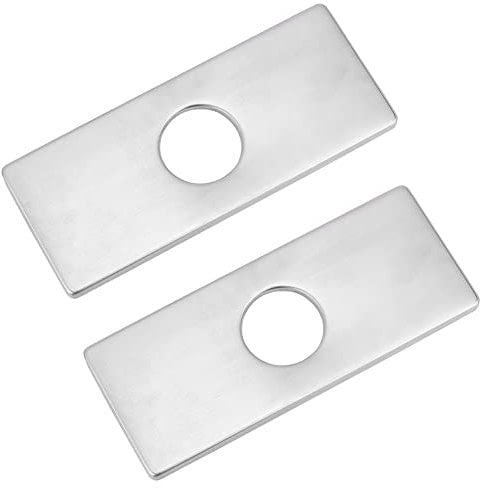 UNICRAFTALE 2 Pz 34.5mm Coperchi Foro Piastra per Rubinetto del Bagno 304 Piastra di Copertura per Lavello in Acciaio Inossidabile Rettangolo da 3 a 1 Piastra Bocchetta Rubinetto Lavello da Cucina