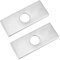 UNICRAFTALE 2 Pz 34.5mm Coperchi Foro Piastra per Rubinetto del Bagno 304 Piastra di Copertura per Lavello in Acciaio Inossidabile Rettangolo da 3 a 1 Piastra Bocchetta Rubinetto Lavello da Cucina