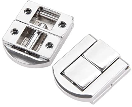 VOANZO 10PCS Chest Lock Latch Box Closure Edelstahlverschluss für Holzkisten Werkzeugkasten