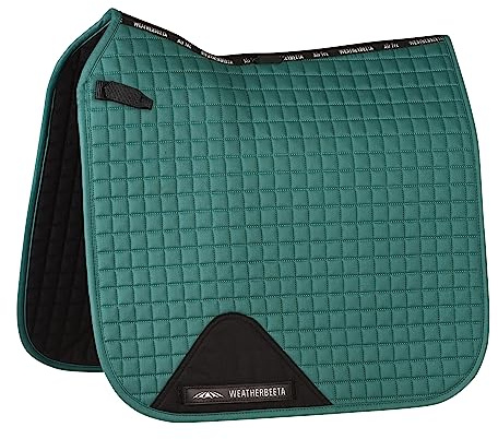 WeatherBeeta Prime Dressage Saddle Pad, Green, Pony