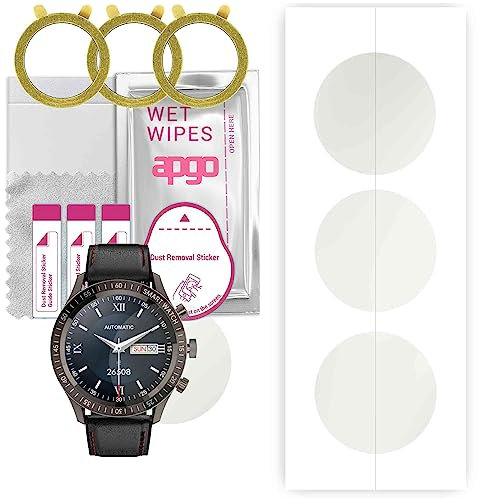 apgo 3 Stück Schutzfolie, Matt, kompatibel mit Colmi SKY 5 Plus Smartwatch, Hydrogel Displayschutzfolie mit Positionierhilfe, Displayfolie, robust und kratzfest