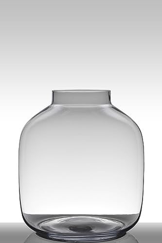INNA-Glas Runde Glas Vase Georgia Earth, klar, 43 cm, Ø 38 cm - Design Vase