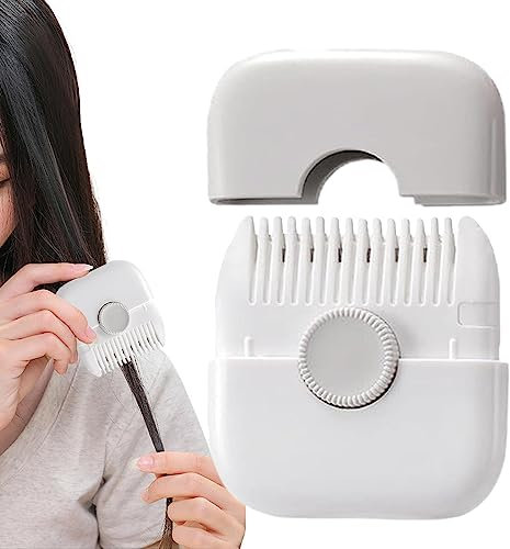 Sesoanger Tondeuse à pointes fourchues 2 en 1 | Extracteur de fourches | Tondeuse à cheveux fourchues | Design double face avec couvercle | Lames interchangeables et réglables