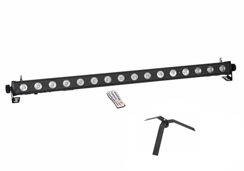 EUROLITE Set LED PIX-16 QCL Leiste + FS-4 Floorstand, Stahl, schwarz | Spezialprodukt - Beleuchtung für Show-Effekte