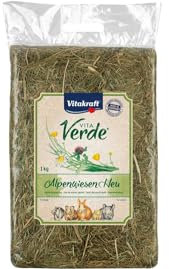 Vitakraft Vita Verde Fieno 100% Naturale dai Pascoli Alpini – 6x1kg – Per Conigli e Roditori – Ricco di Fibre