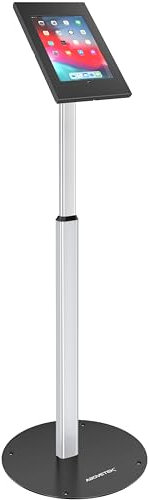 AboveTEK Support de Sol Antivol pour iPad, Sécurité Robuste pour Tablette PDV sur Pied, Réglable en Hauteur avec Mécanisme de Verrouillage pour iPad Air/Pro