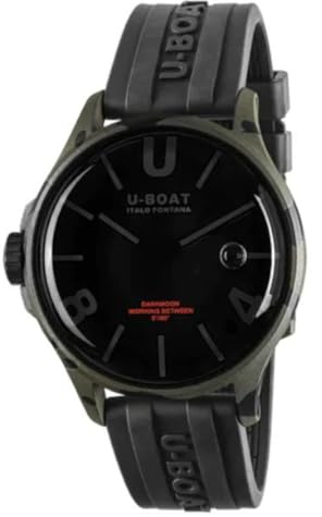 UBOAT Analoge Herrenuhr Quarz mit Edelstahlarmband mid-39922, Schwarz, Band