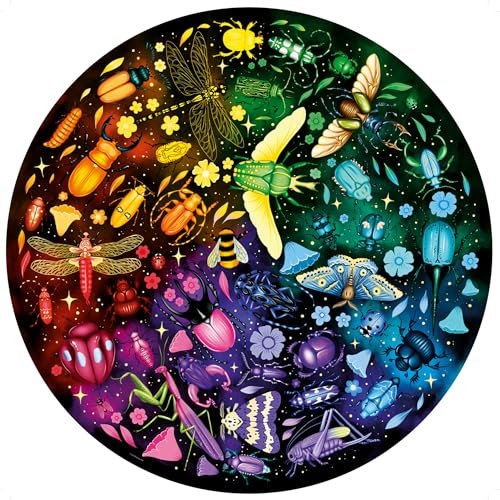Ravensburger - Puzzle für Erwachsene - Rundes Puzzle mit 500 Teilen - Geeignet ab 12 Jahren - Insekten (Farbkreis) - Puzzle Made in Europe - 12000820