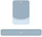 MOSISO Repose-Poignet pour Tapis de Souris&Clavier Set,Ergonomique Mouse Pad Antidérapante Rectangle Domicile/Bureau Soulagement Douleur,Repose Poignet Surélevé Courbé Mousse à Mémoire,Aiguemarine