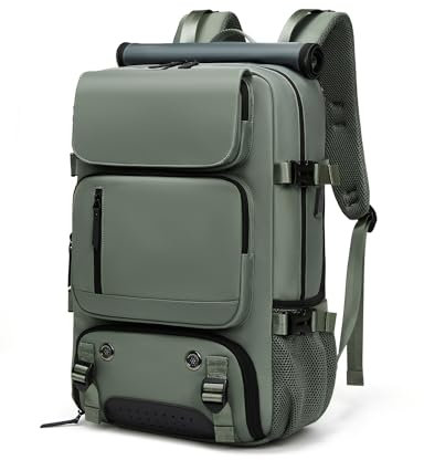 Sea choice Sac à Dos Ordinateur Portable 16 Pouces, 35L Sac à Dos de Voyage Grande Homme Femme Imperméables avec USB Charging Port PC Portable Fonctionnel pour Business, Loisir, Scolaire