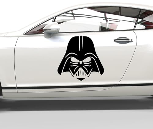 mein-motiv.com Autoaufkleber Darth Vader Maske Größe M - ca. 50cm x 47cm