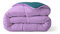 Zelesta Royalbed Couette 240 x 200 cm - Pour 4 saisons - Couette d'hiver et d'été chaude - Lavable sans housse - Couette anti-allergène (Midnight et violet)