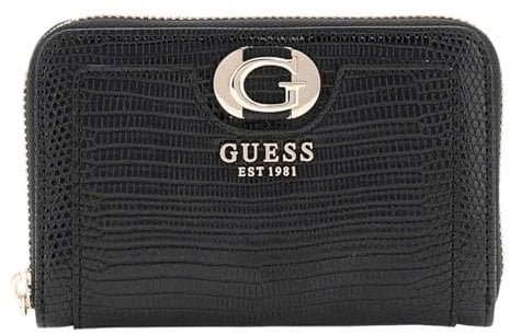 GUESS Damen Orlina Medium Zip Around Wallet, Schwarz, Einheitsgröße