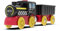 Battery Operated Locomotive Train, Magnetic Trains Toy for Wooden Tracks, Motorized Train Compatible with Thomas, Brio, Chuggington, Melissa & Doug