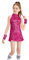 LOLANTA Costume da Ballo per Ragazze con Paillettes Costume da Ballo Hip-Hop Abbigliamento da Ballo per Bambini, Fuchsia, 4-5 Anni, 110