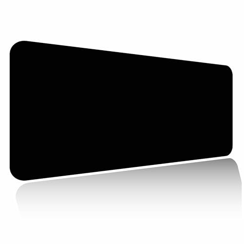 pixly® Tapis de Souris XXL Bureau & Gaming; Tapis Antidérapant pour PC Gamer, Clavier; sous-Main Bureau et Télétravail; Mouse-Pad (Noir, 900x 400 mm)