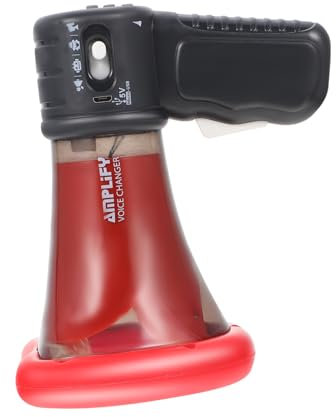Supvox 1 Satz Kniffliges Megaphon Sprachwechsler Für Horn Voice-Changer-Lautsprecher Lauter Tragbarer Lautsprecher Roboter Mikrofon -aktivitätstisch Headset Abs Black
