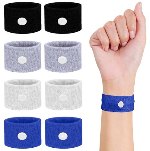 CATOR 4 Paar seabands übelkeit Akupressur Armband Gegen Übelkeit für Erwachsene und Kinder Akkupressurarmbänder für Reiseübelkeit und Seekrankheit Reisekrankheitsbänder Gegen Schwangerschaftsübelkeit