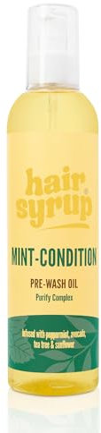 Hair Syrup | Mint Condition: Mint & Tea Tree Hair Oil | For Dry, Itchy or Sensitive Scalp | Cooling & Soothing Sensation | Peppermint Enriched | Vegan | 100% Natural | 300ml Pump Bottle Applicator