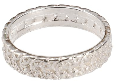 Silberring, Boho Style Ethno Ring mit Blümchenmotiv, Frauen, Modell 24